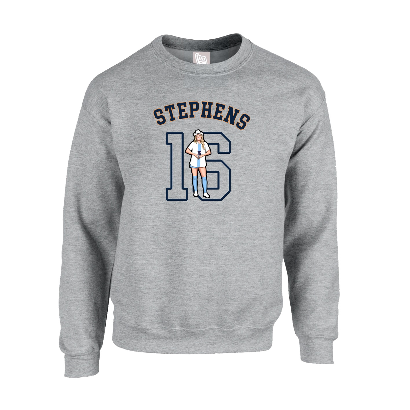 Fleece Crew — Shirsey Arch in Grey