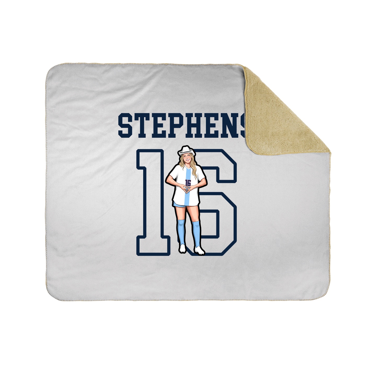 Throw Blanket — Shirsey in White