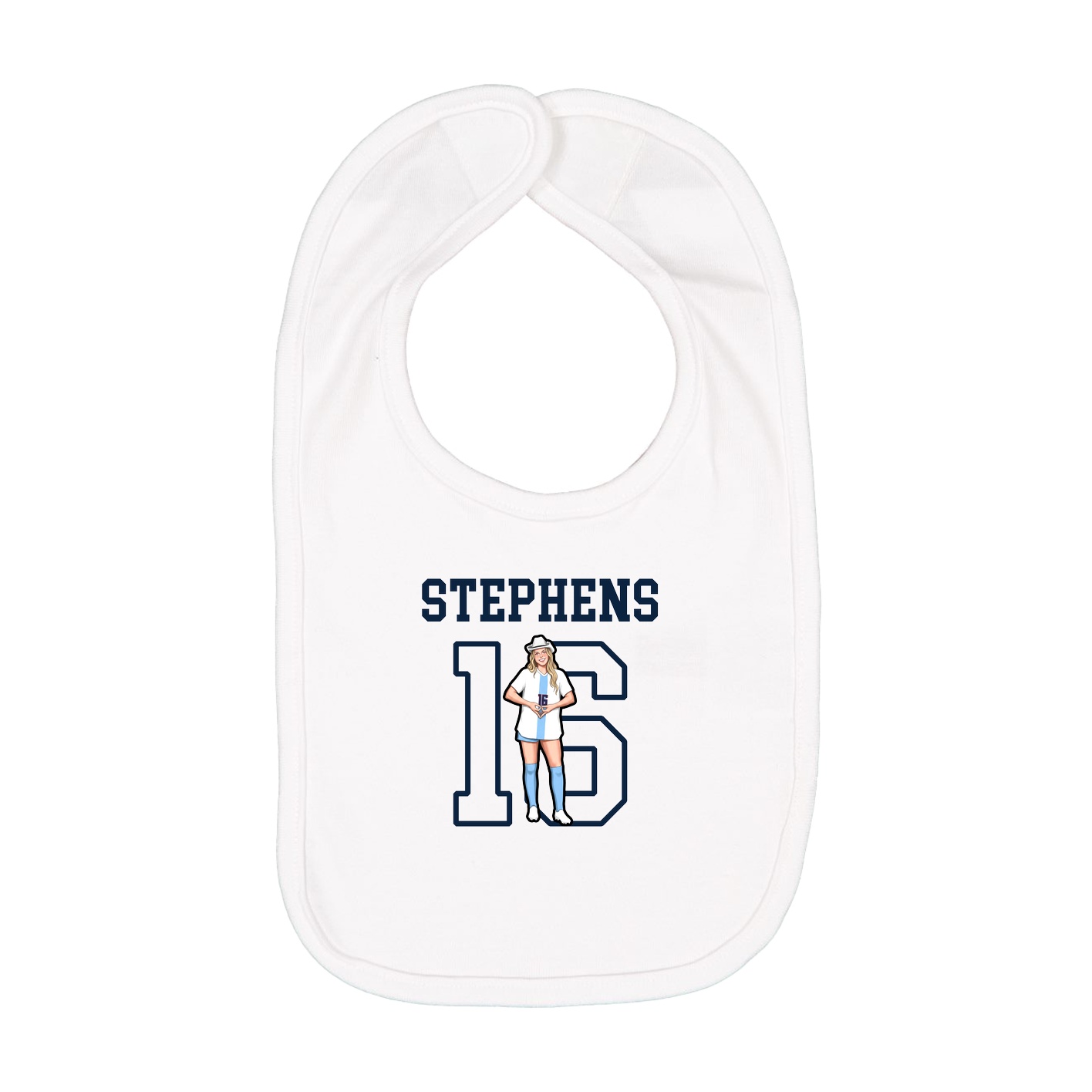 Infant Bib — Shirsey in White
