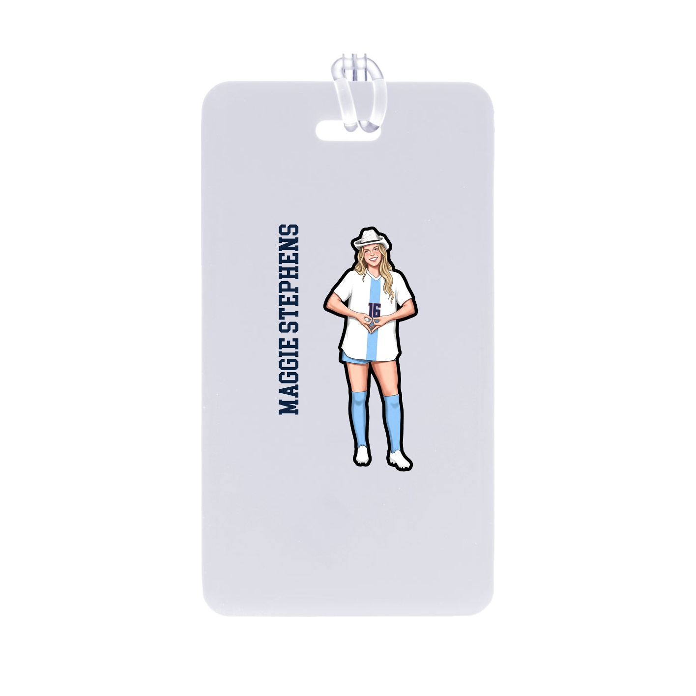 Bag Tag — Name Vertical in Classic