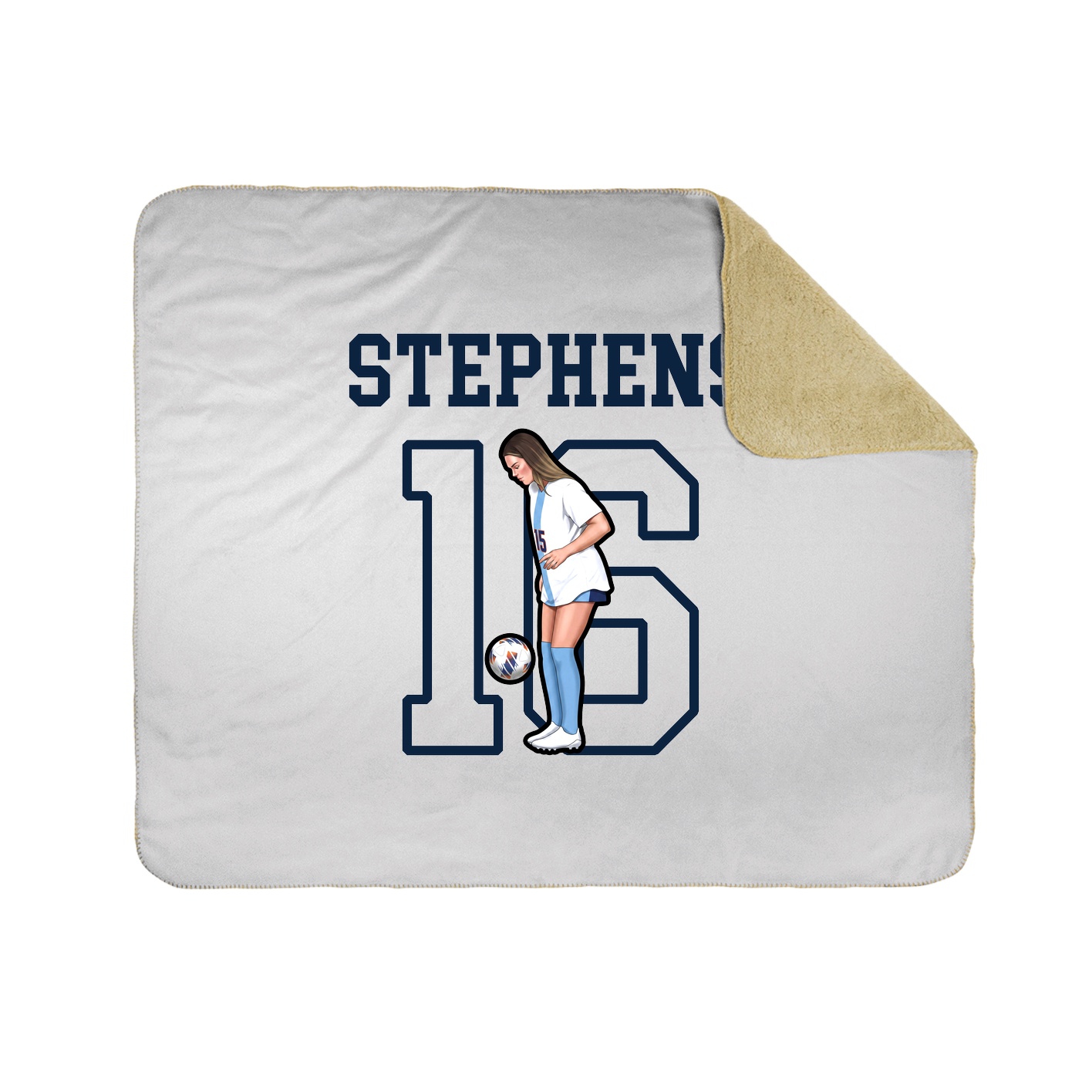 Throw Blanket — Shirsey in White