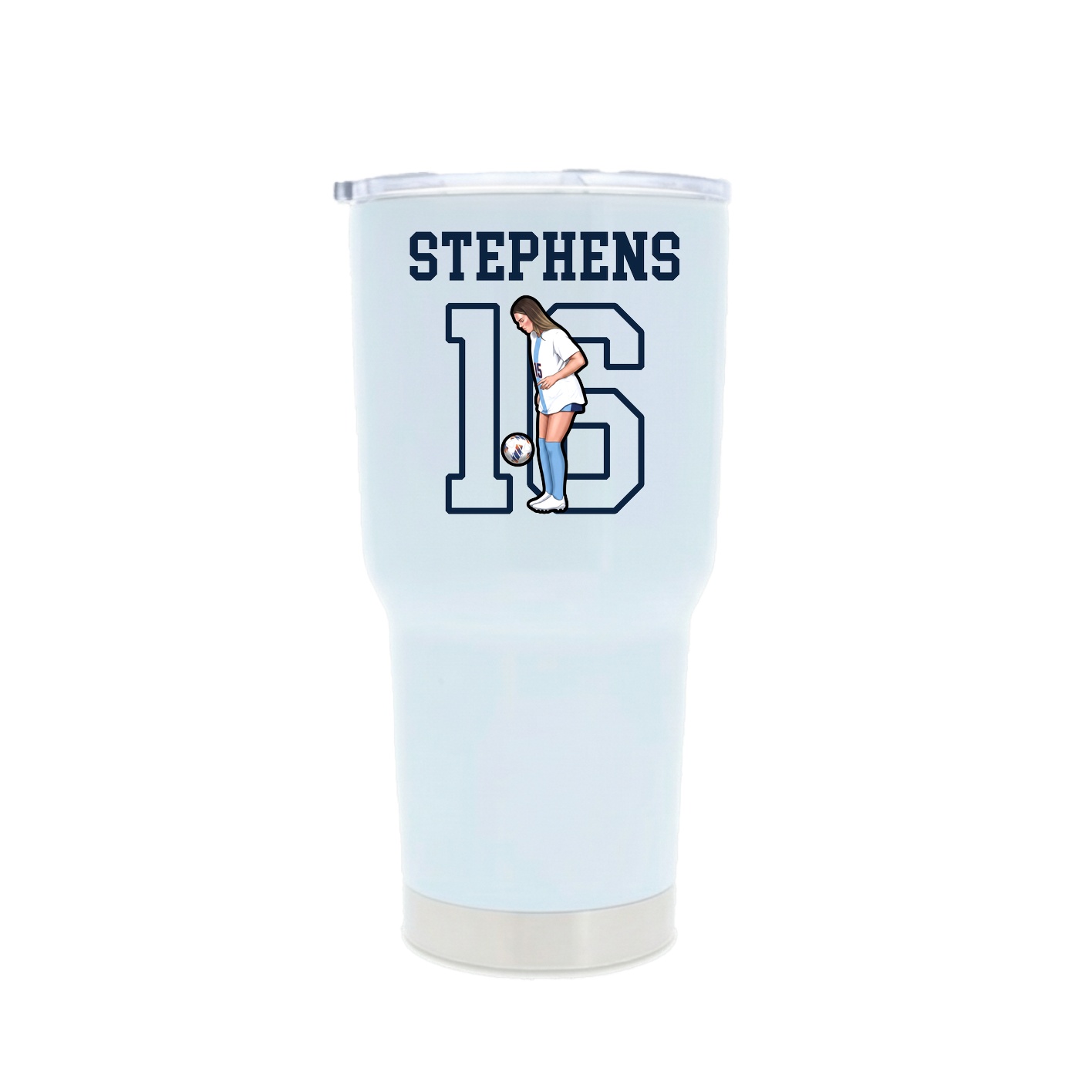 30oz Stainless Steel Tumbler — Shirsey in White
