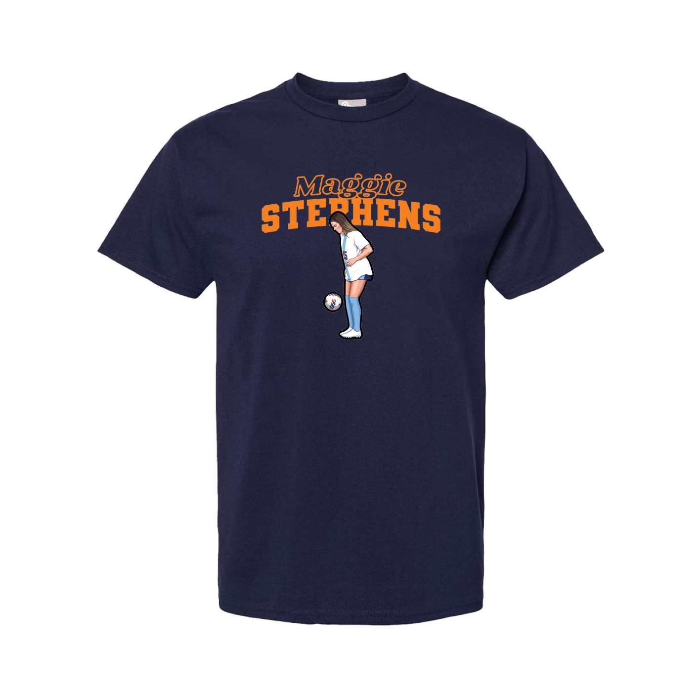 Youth Tee — Name Arch in Navy
