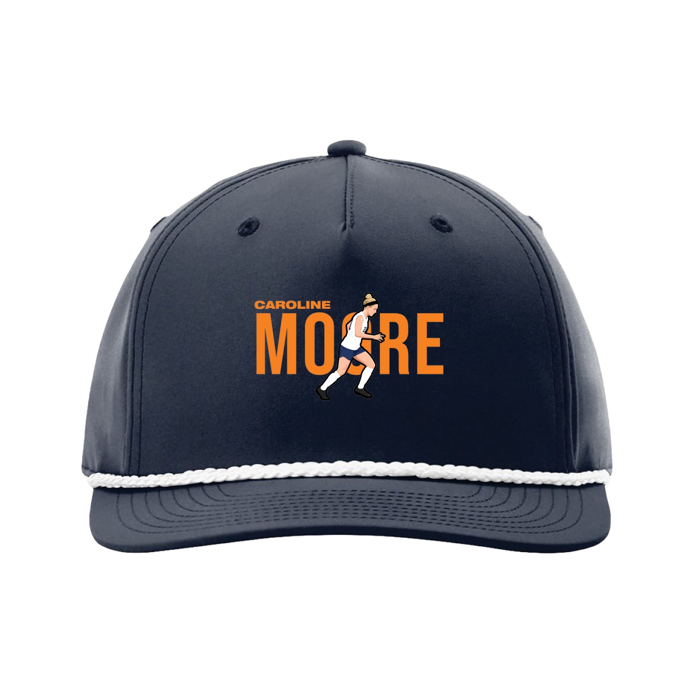 Five-Panel Classic Rope Cap — Player Name in Navy