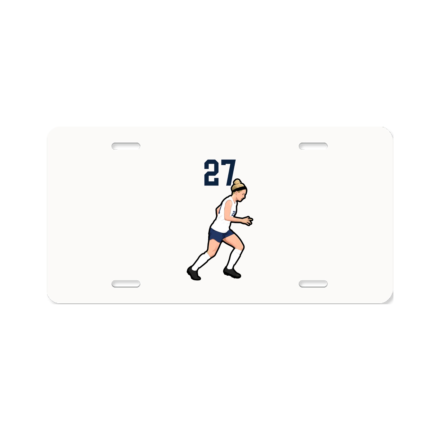 License Plate — Number Top in Classic