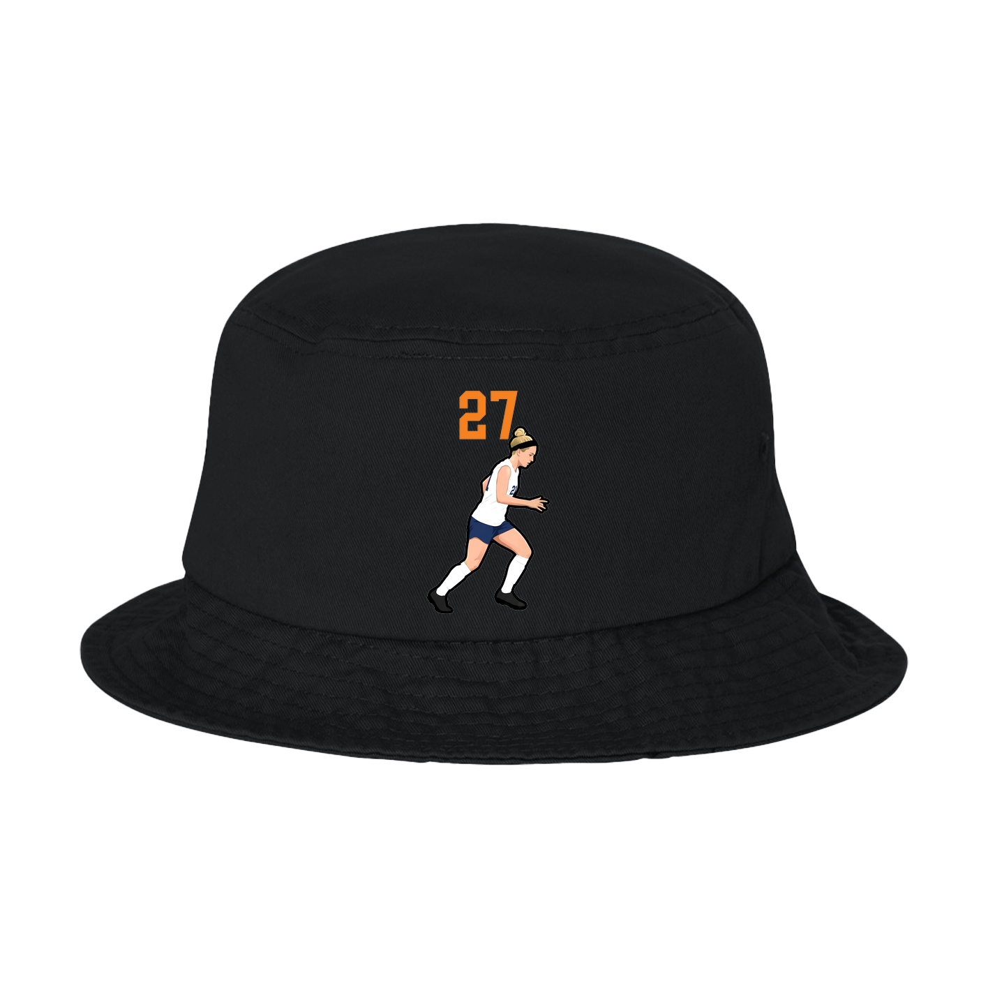 Bucket Cap — Number Top in Black