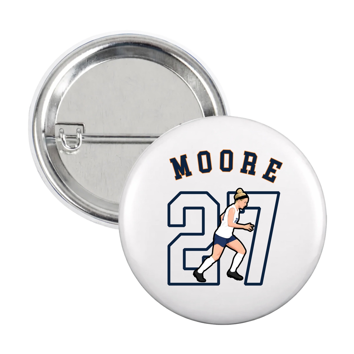 Game Day Button — Shirsey Arch in White