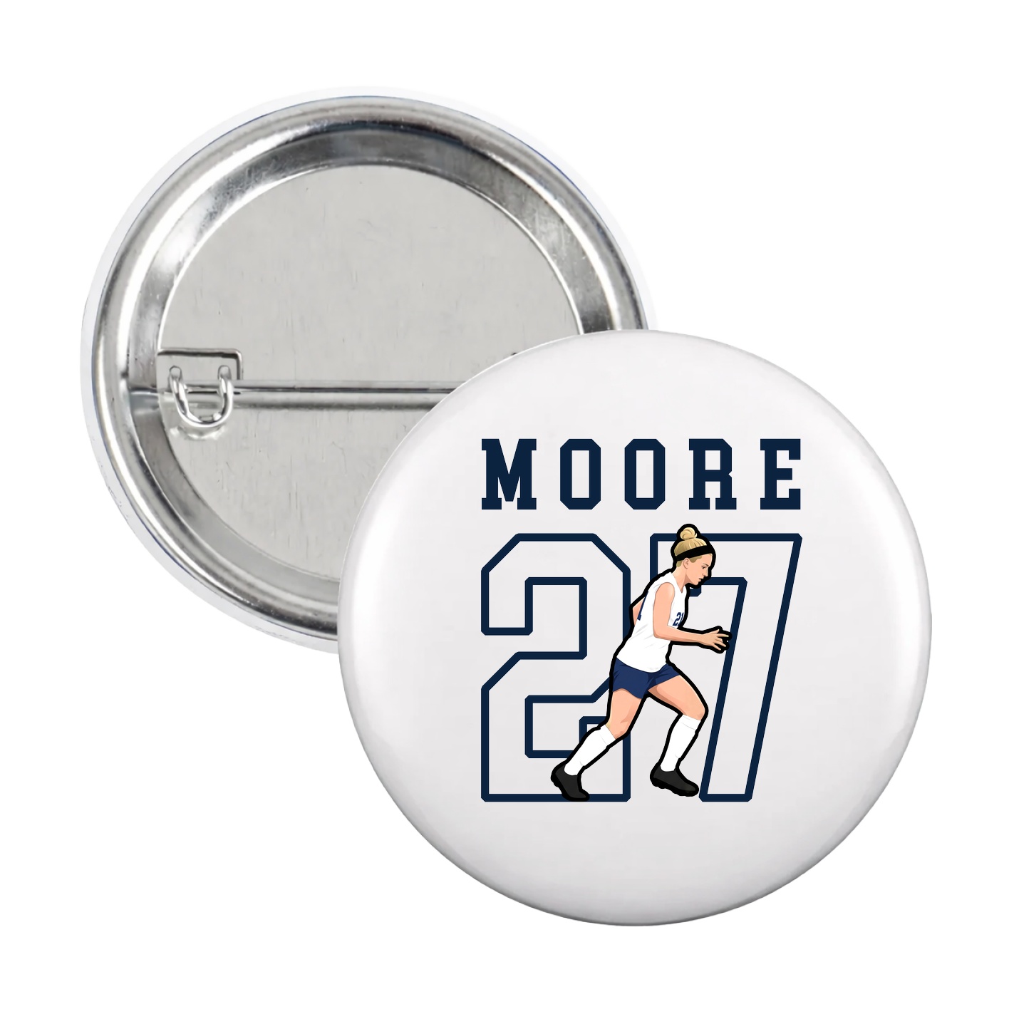 Game Day Button — Shirsey in White