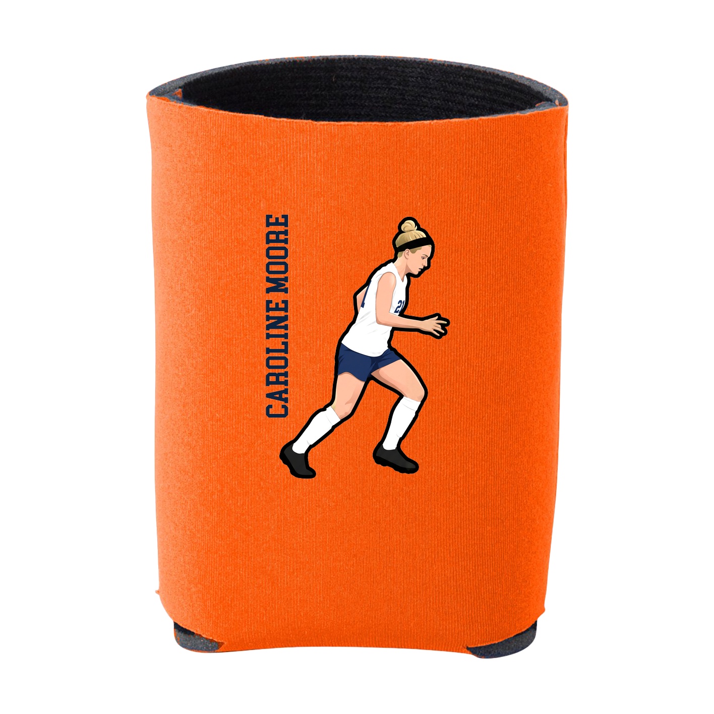 Can Holder — Name Vertical in Orange