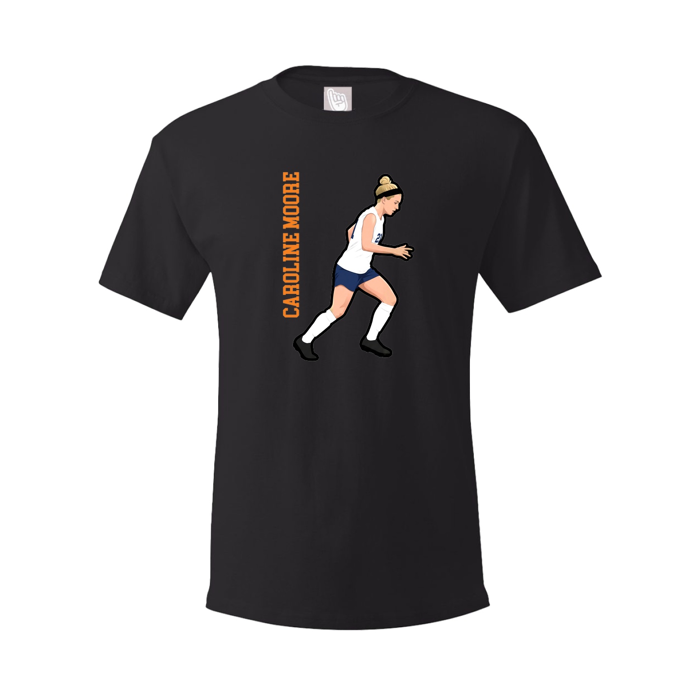 Tee — Name Vertical in Black
