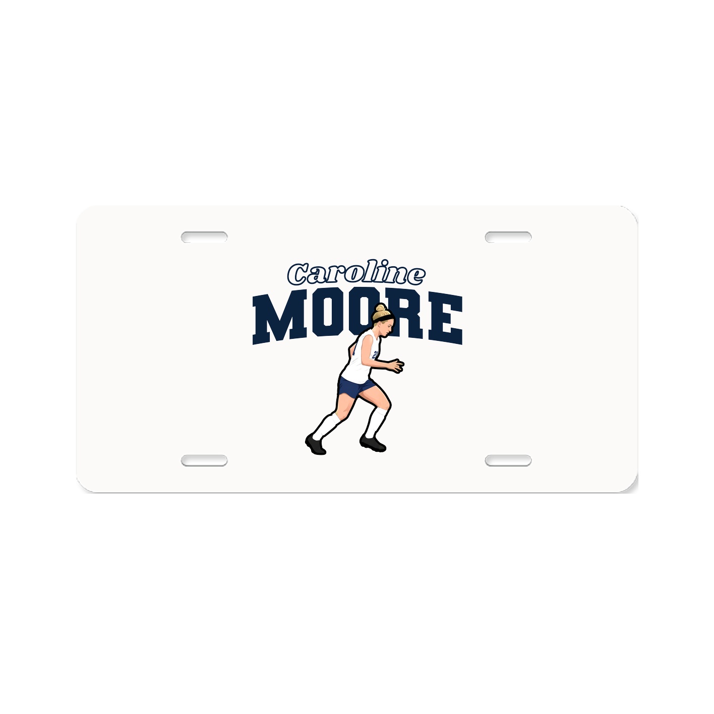 License Plate — Name Arch in Classic