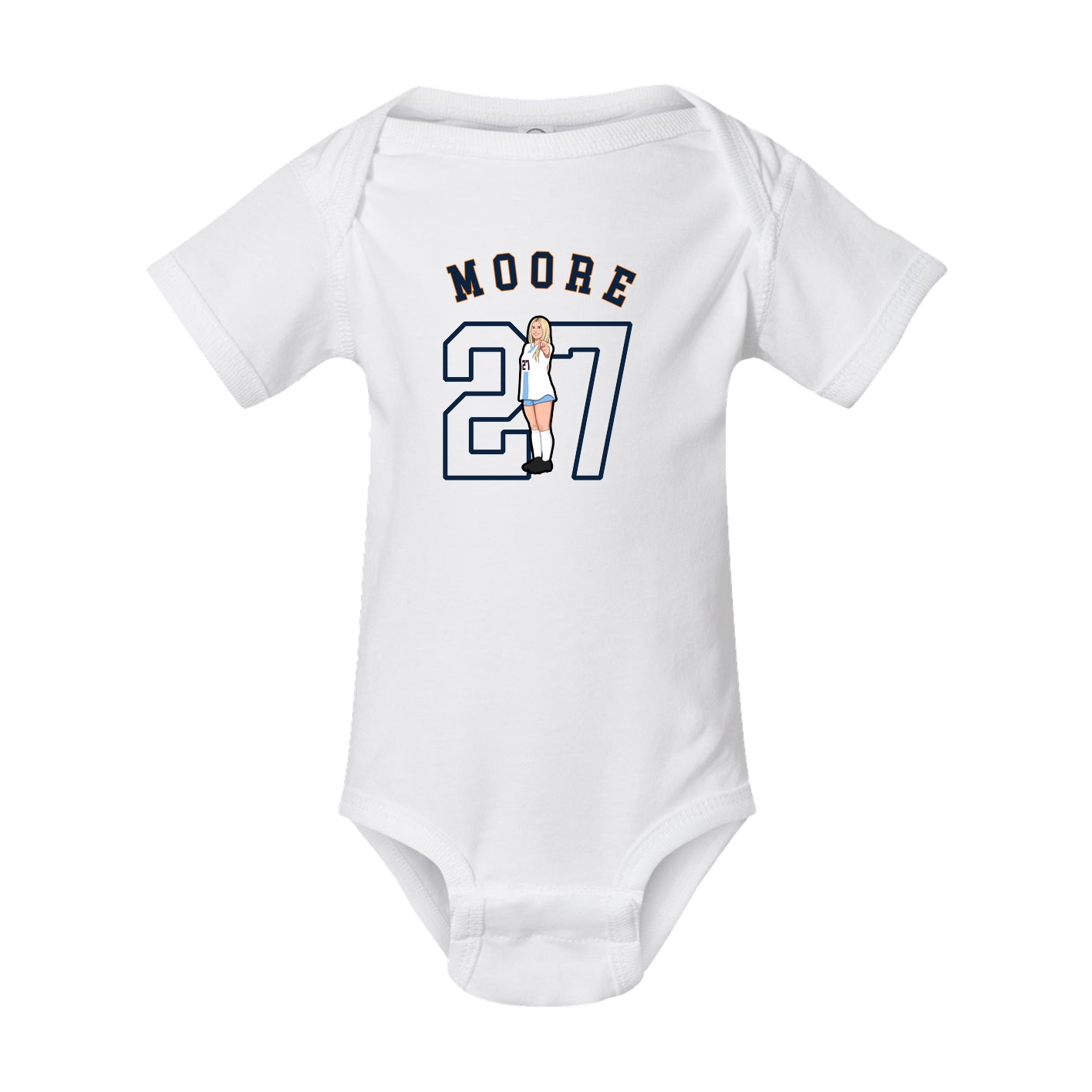 Baby Onesie — Shirsey Arch in White