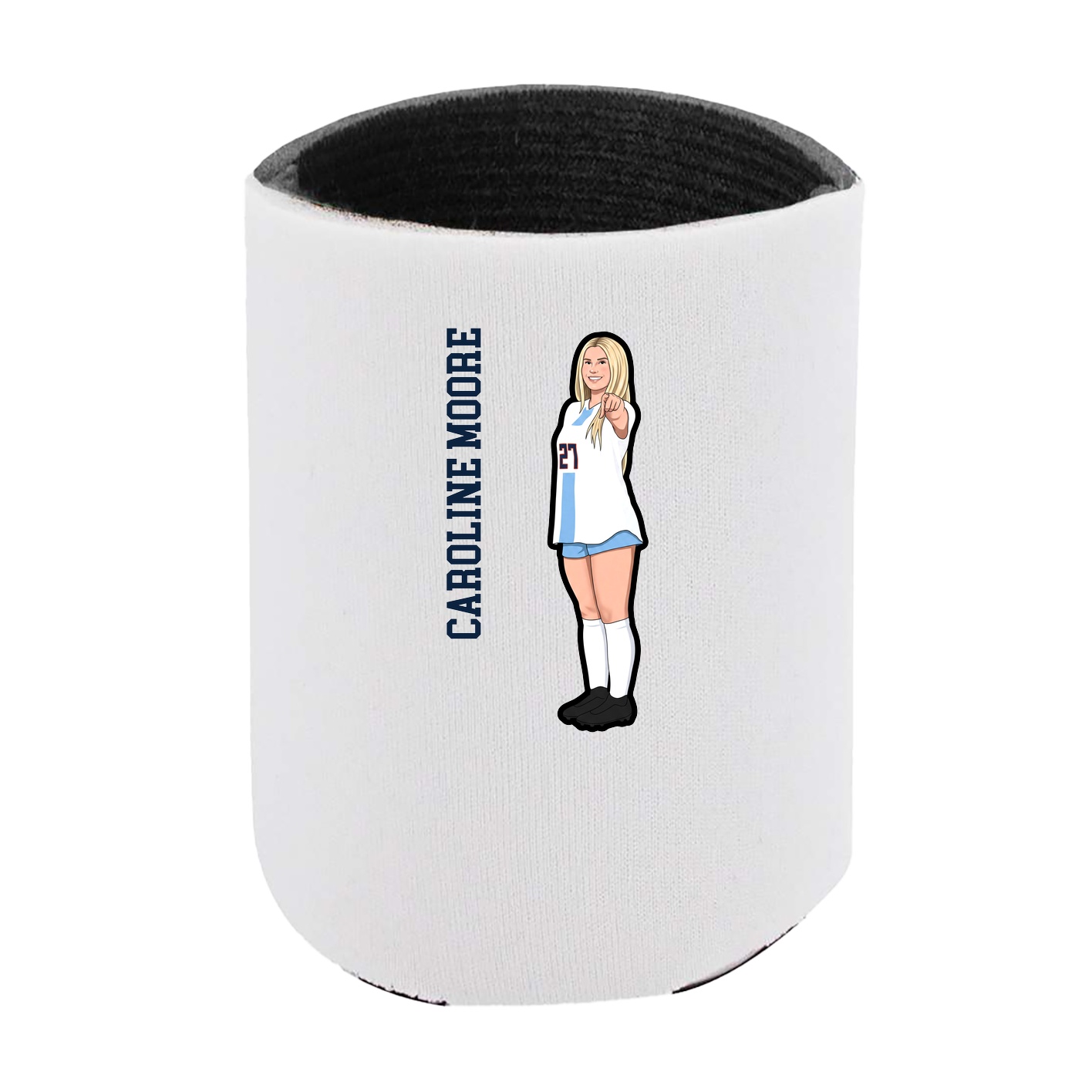Can Holder — Name Vertical in White