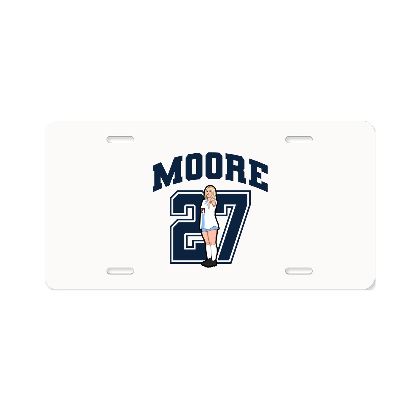 License Plate — Number in Classic