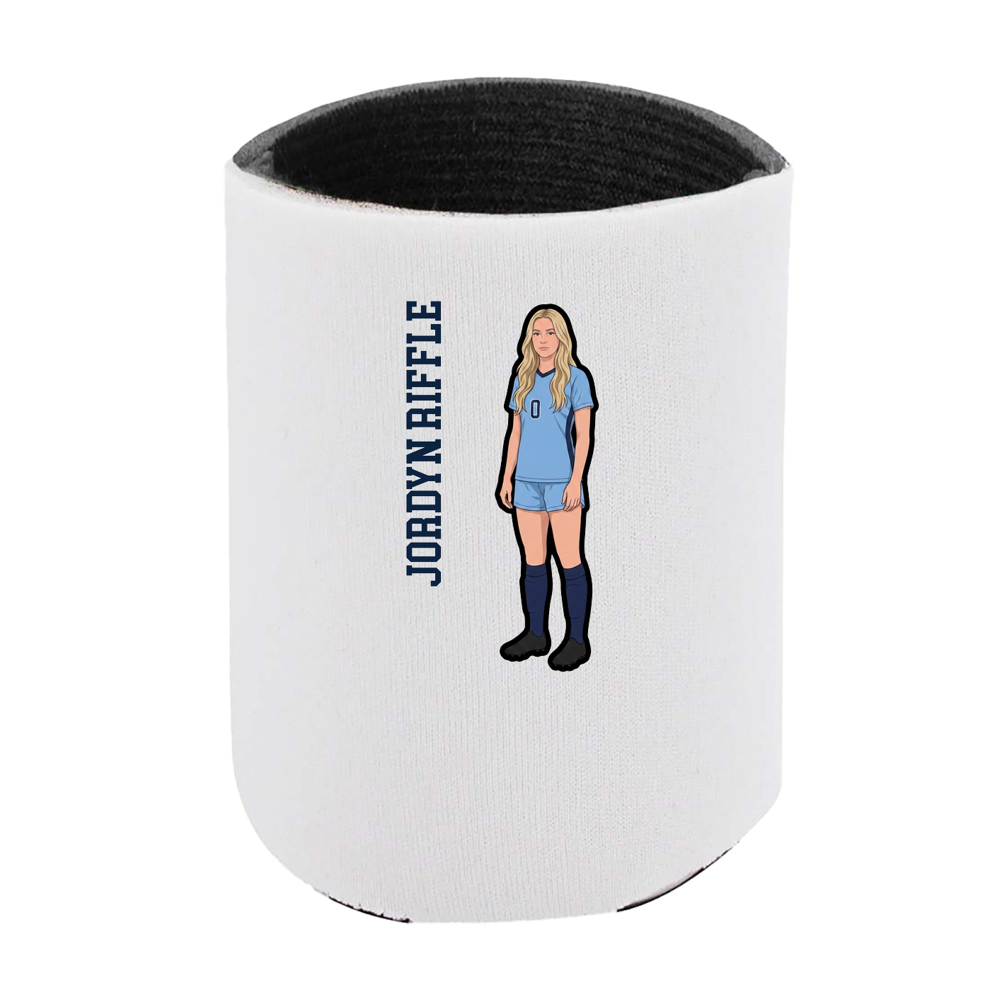 Can Holder — Name Vertical in White