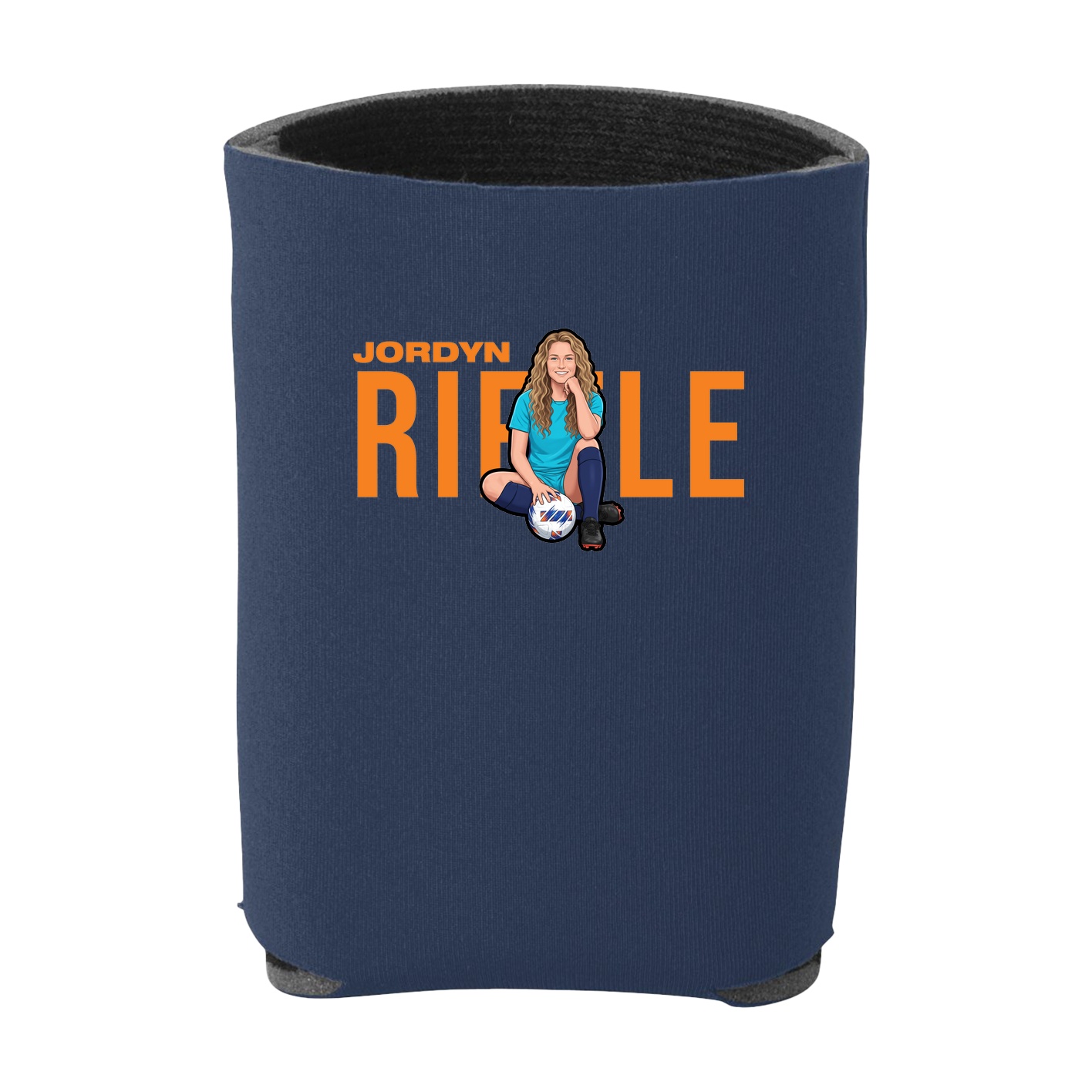 Can Holder — Player Name in Navy