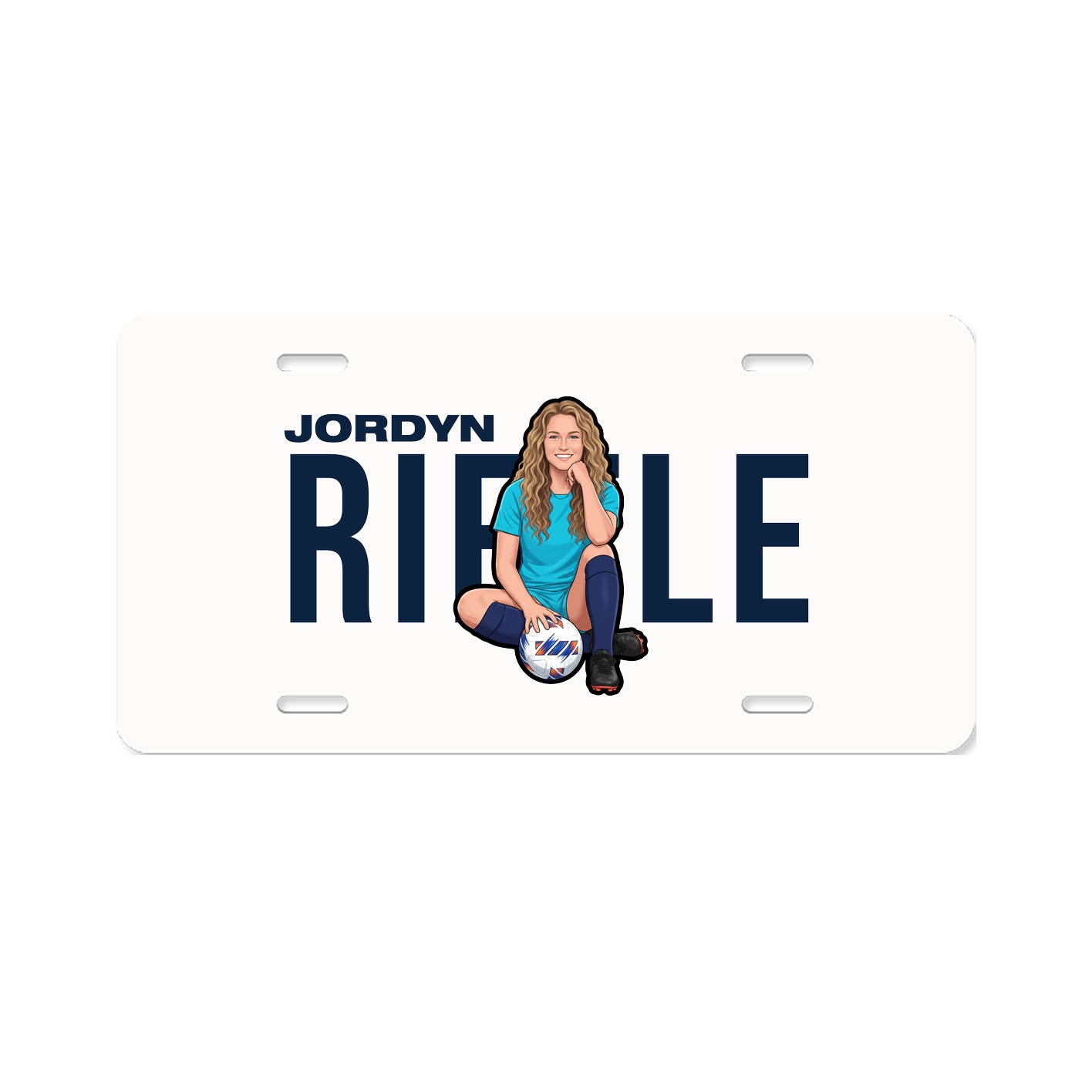 License Plate — Player Name in Classic