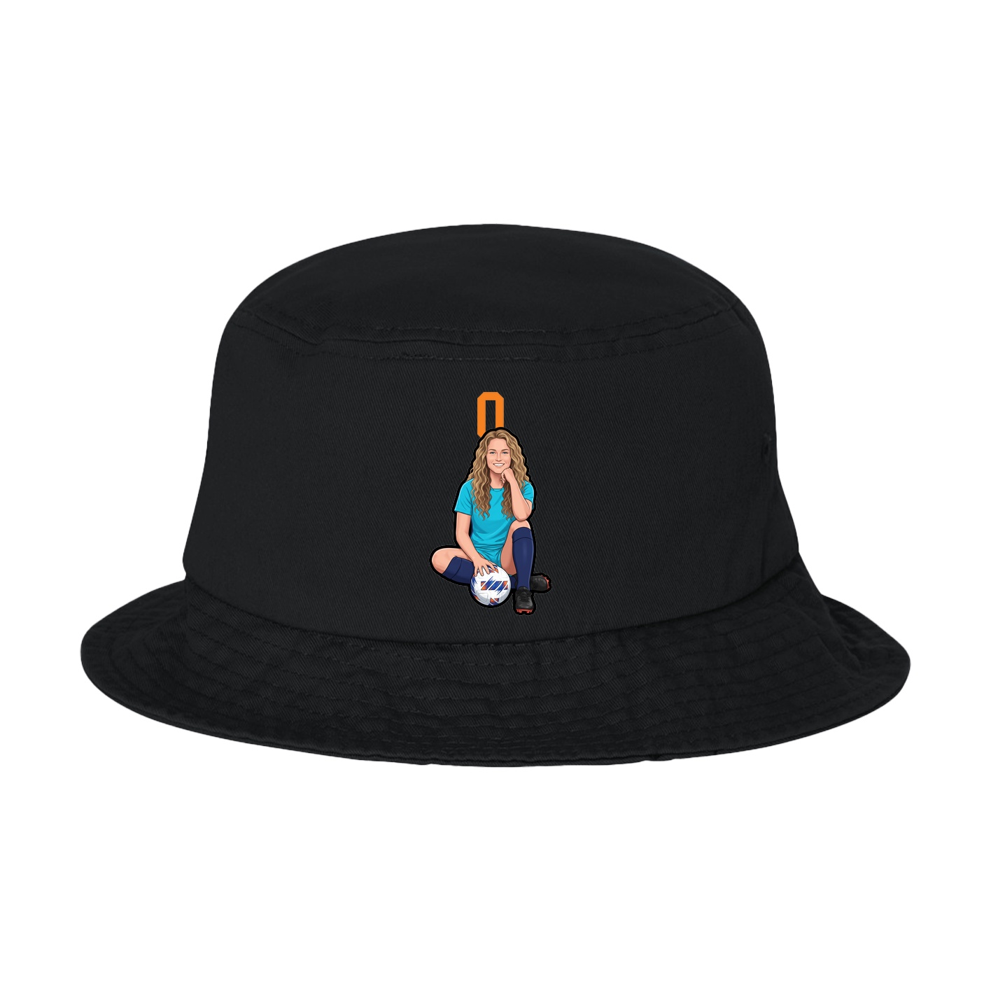Bucket Cap — Number Top in Black