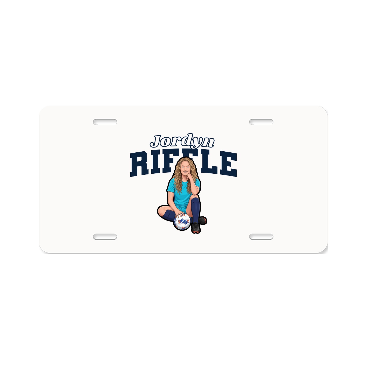 License Plate — Name Arch in Classic