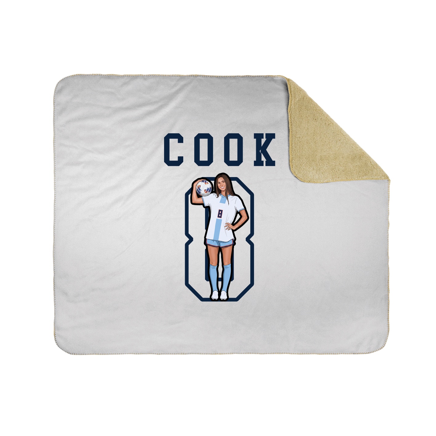 Throw Blanket — Shirsey in White