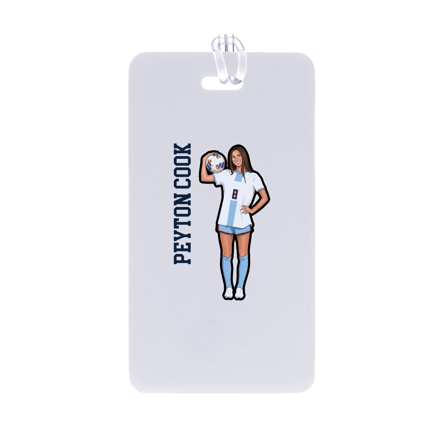 Bag Tag — Name Vertical in Classic