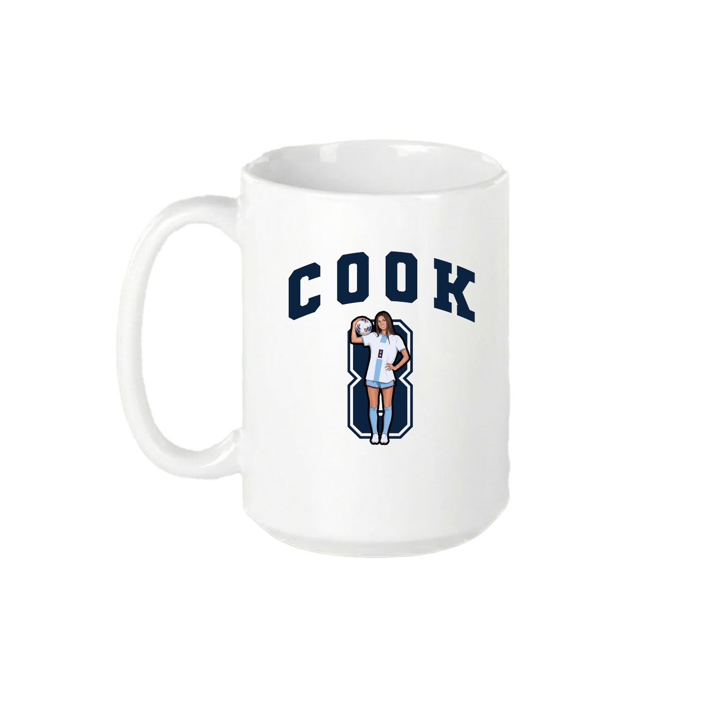 15oz Coffee Mug — Number in White