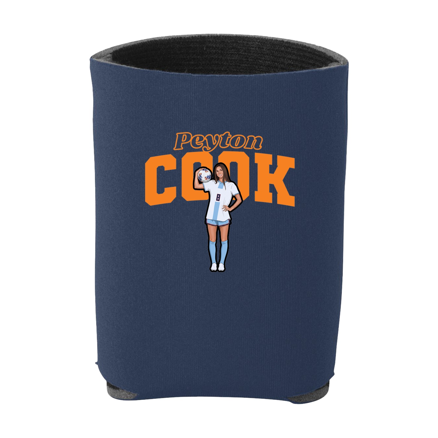 Can Holder — Name Arch in Navy