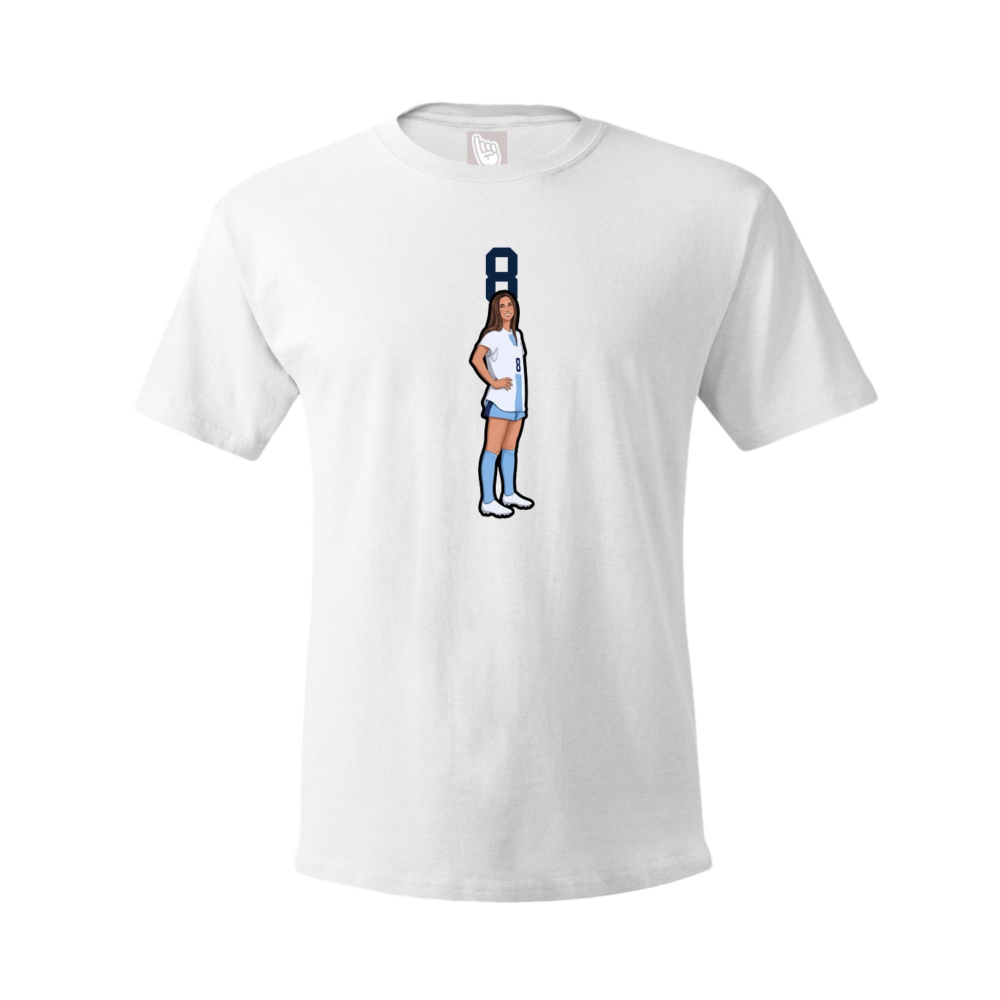 Tee — Number Top in White