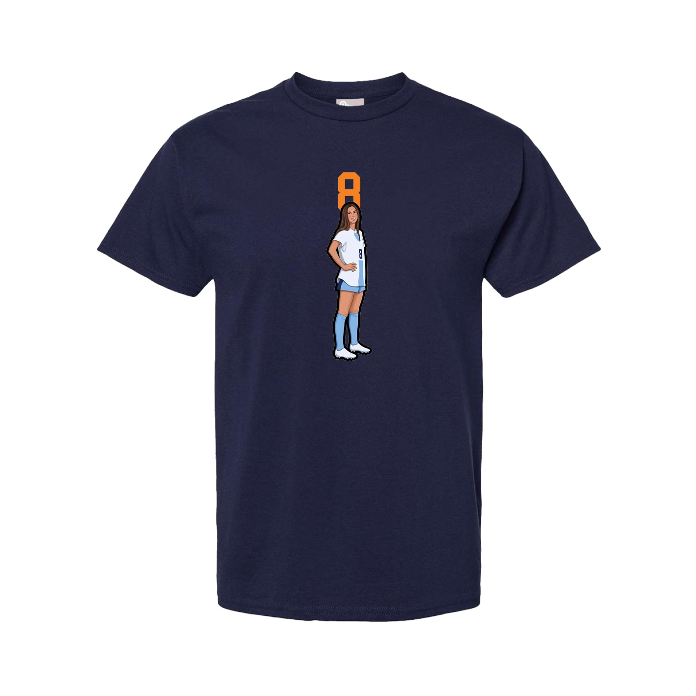Youth Tee — Number Top in Navy