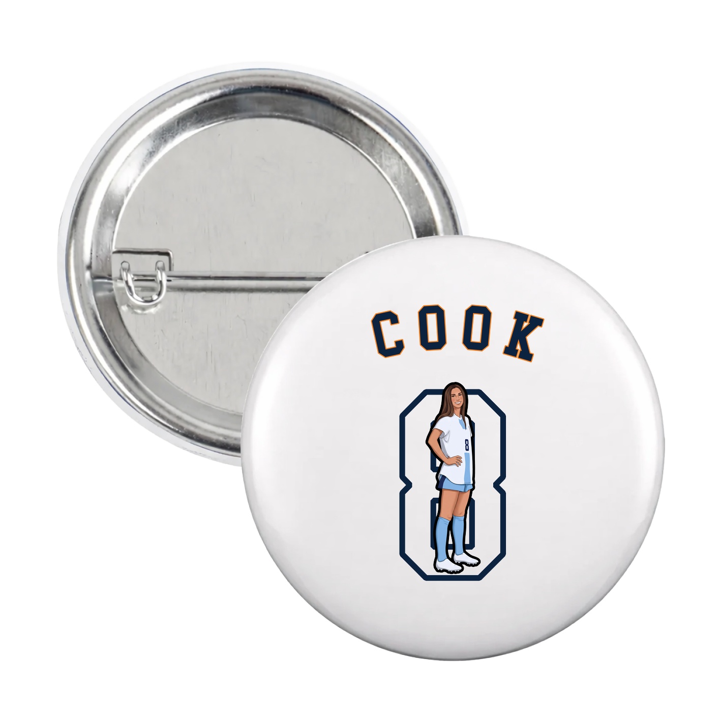 Game Day Button — Shirsey Arch in White