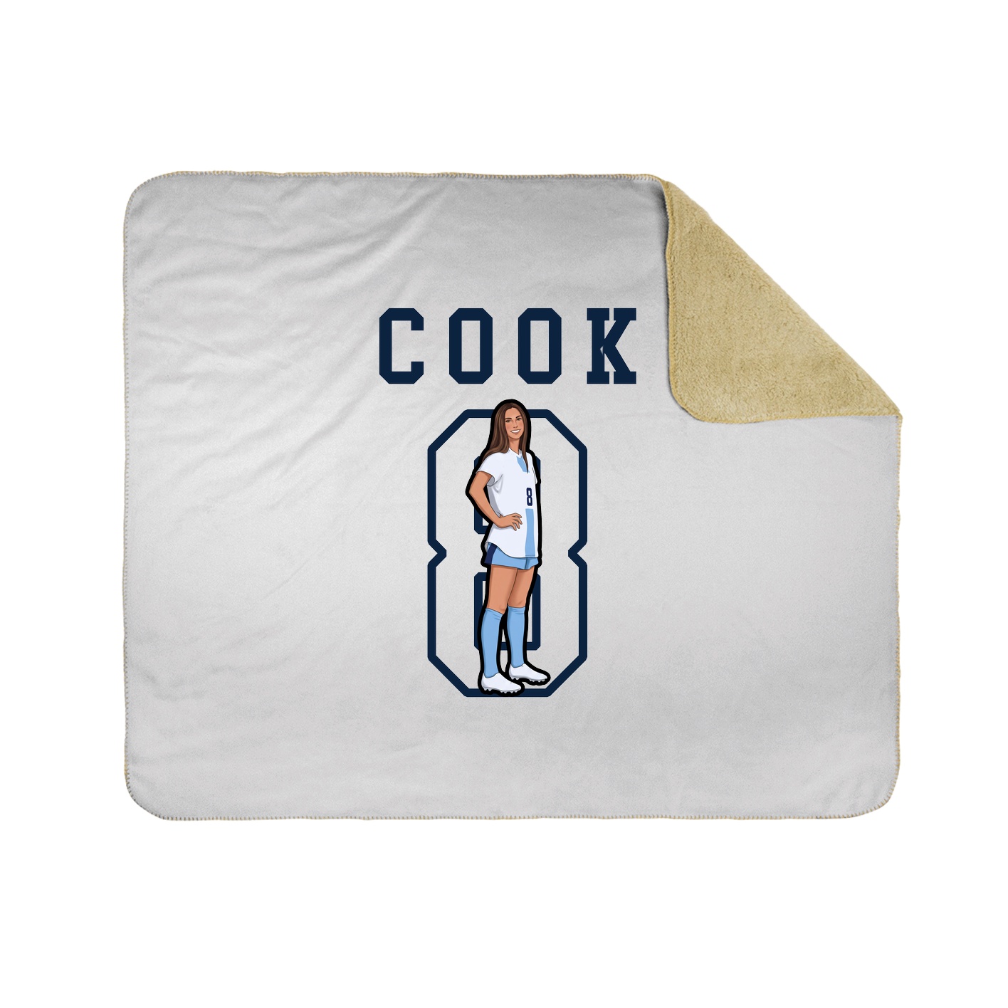 Throw Blanket — Shirsey in White