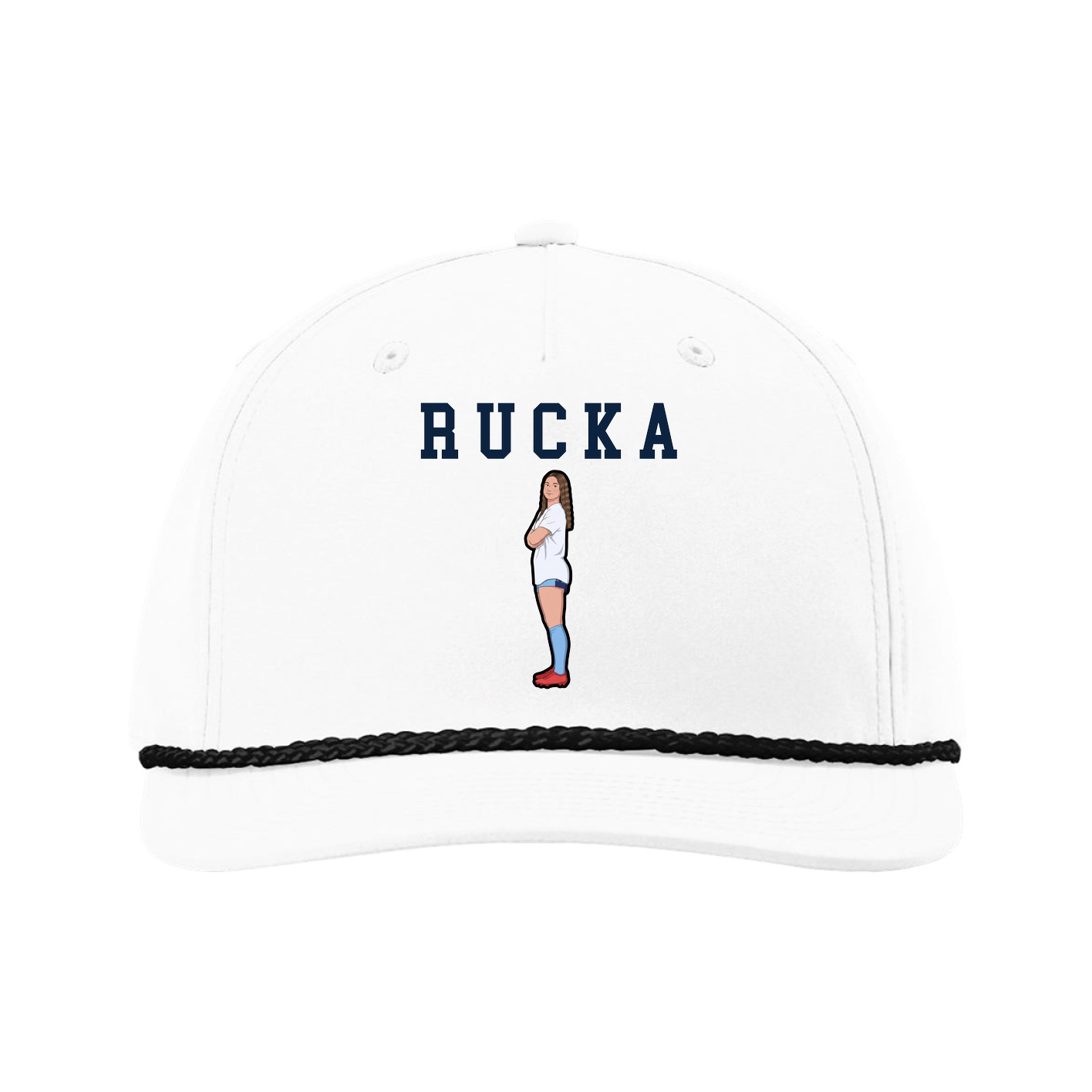 Five-Panel Classic Rope Cap — Shirsey in White