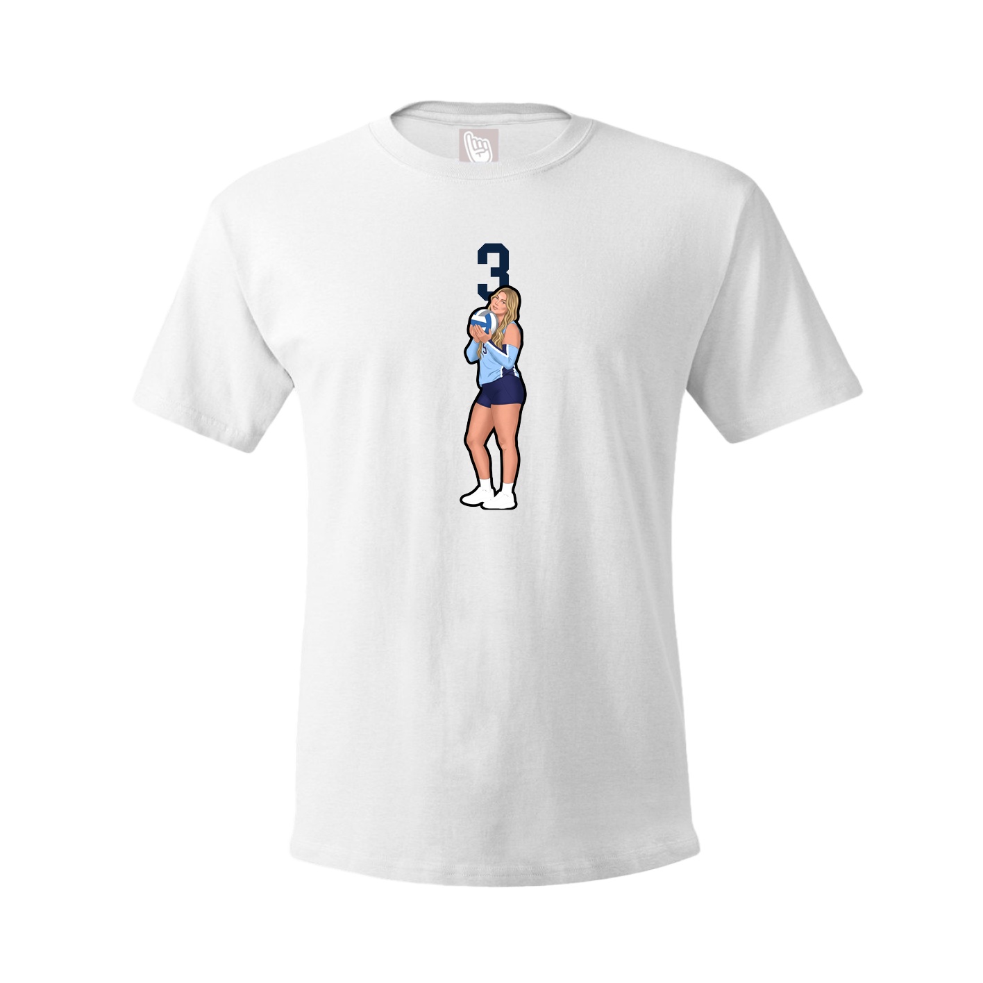 Tee — Number Top in White