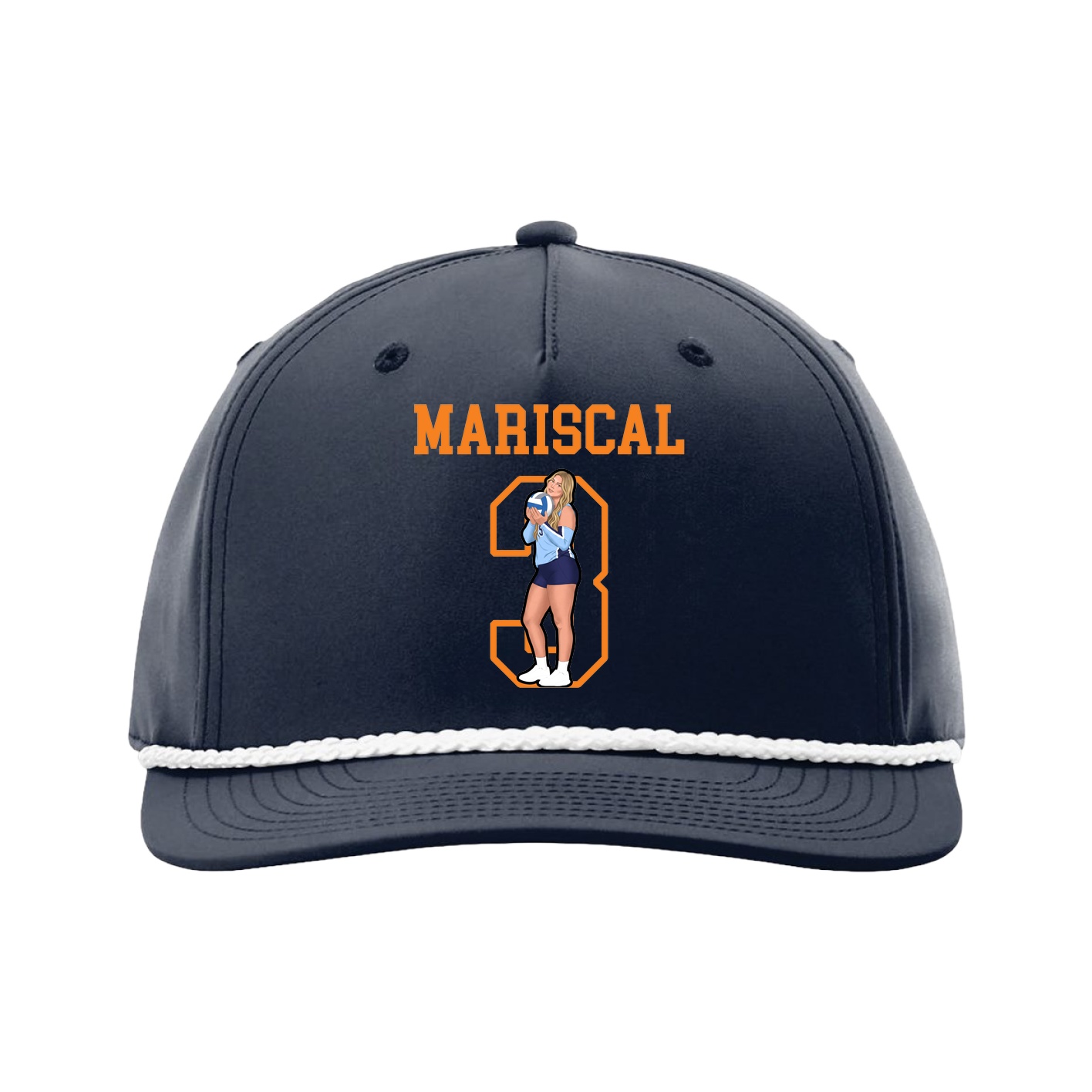 Five-Panel Classic Rope Cap — Shirsey in Navy