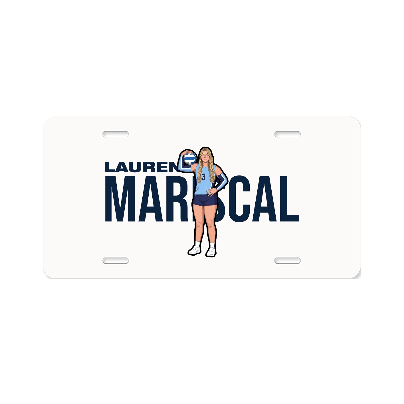 License Plate — Player Name in Classic