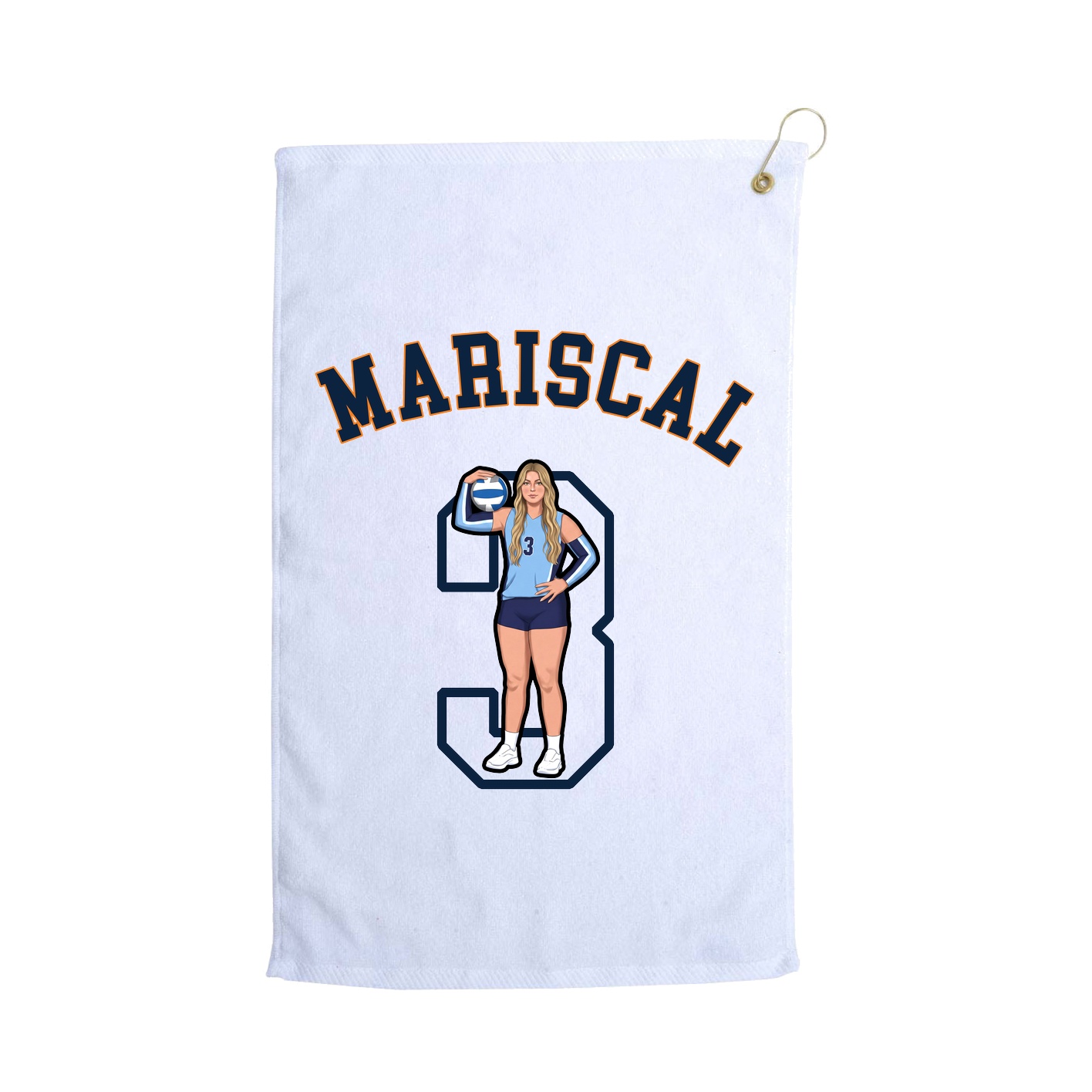 Golf Towel — Shirsey Arch in White