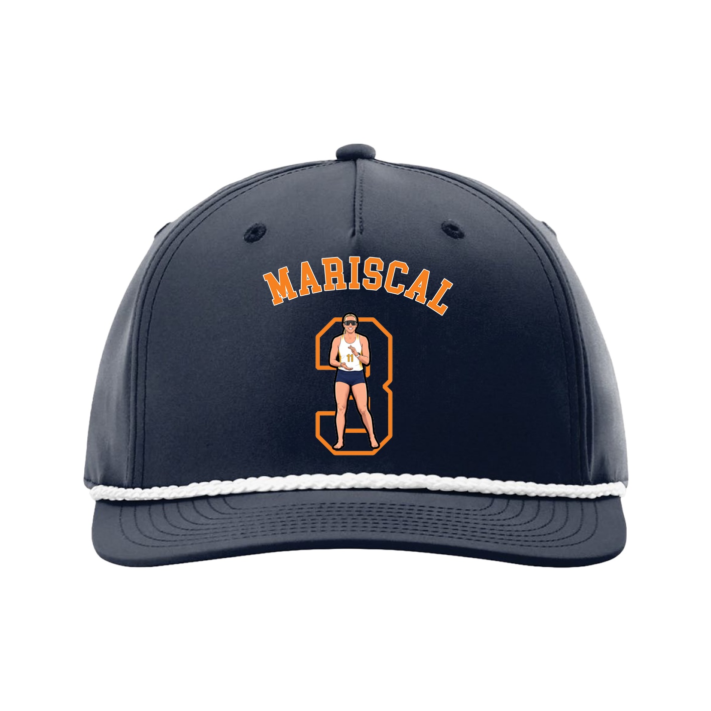 Five-Panel Classic Rope Cap — Shirsey Arch in Navy