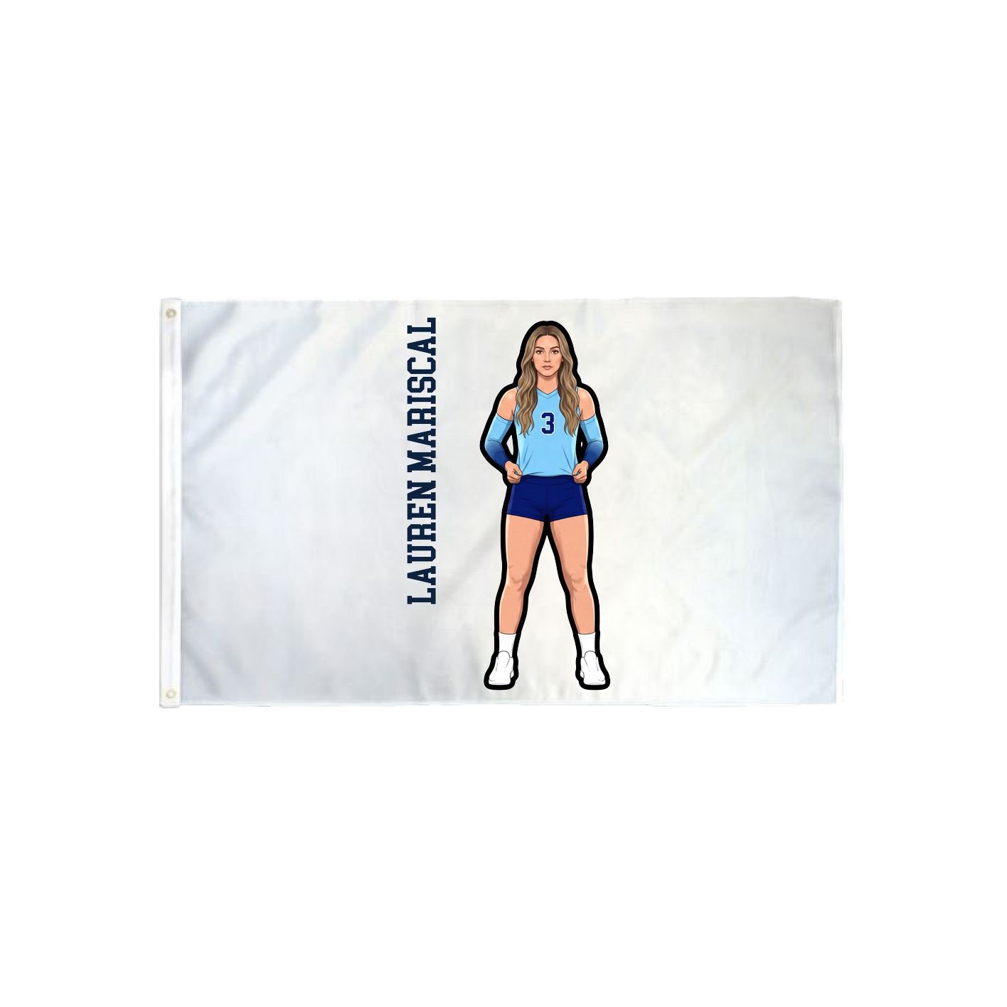 3x5 Flag — Name Vertical in Classic