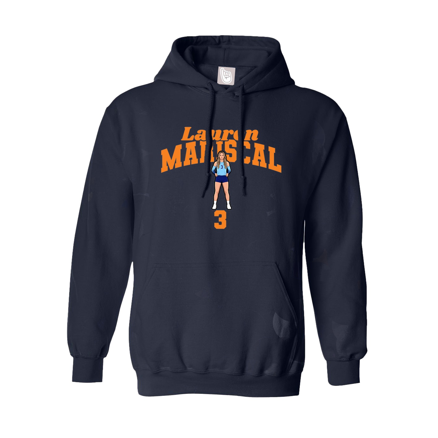 Hoodie — Signature Arch in Navy