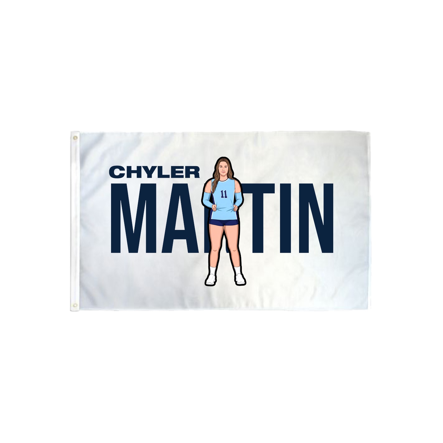 3x5 Flag — Player Name in Classic