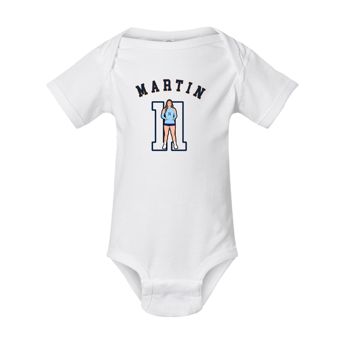 Baby Onesie — Shirsey Arch in White