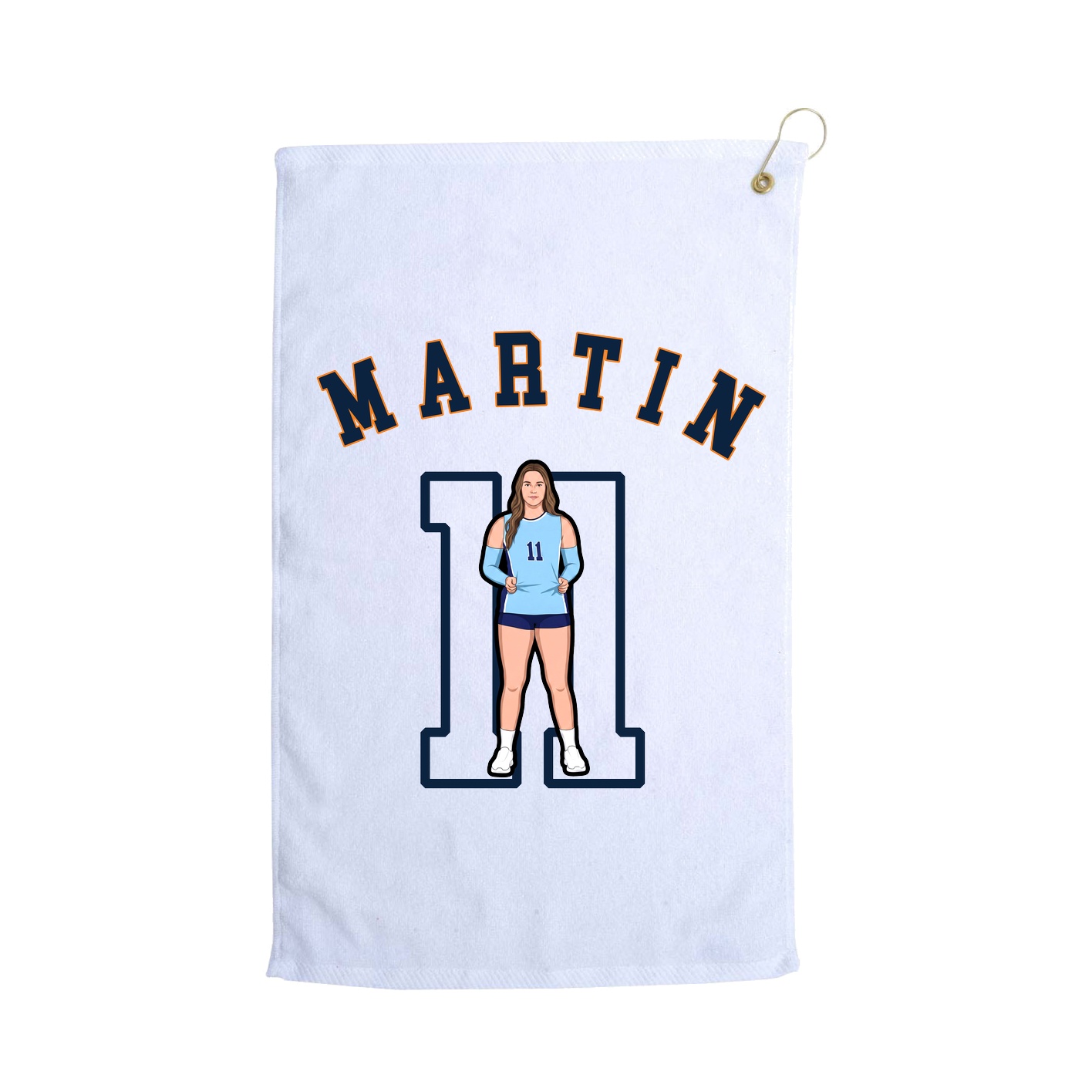 Golf Towel — Shirsey Arch in White