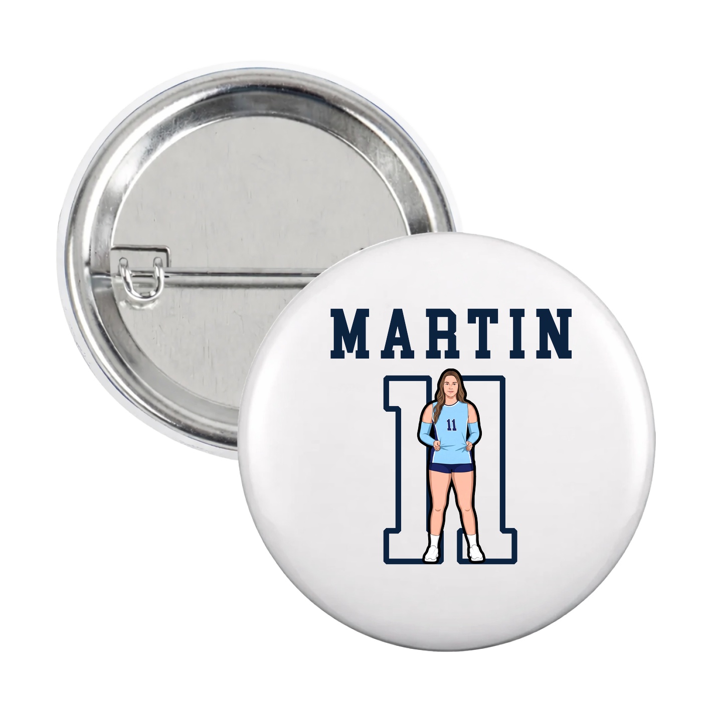 Game Day Button — Shirsey in White