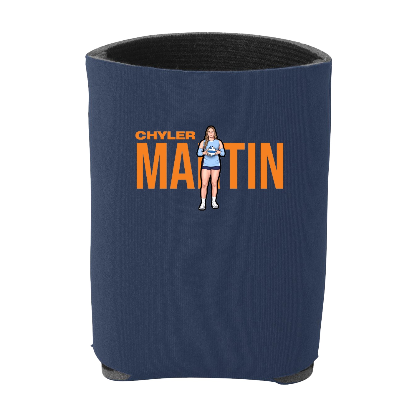Can Holder — Player Name in Navy