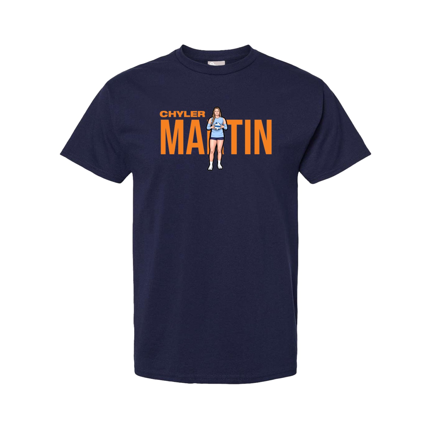 Tee — Player Name in Navy