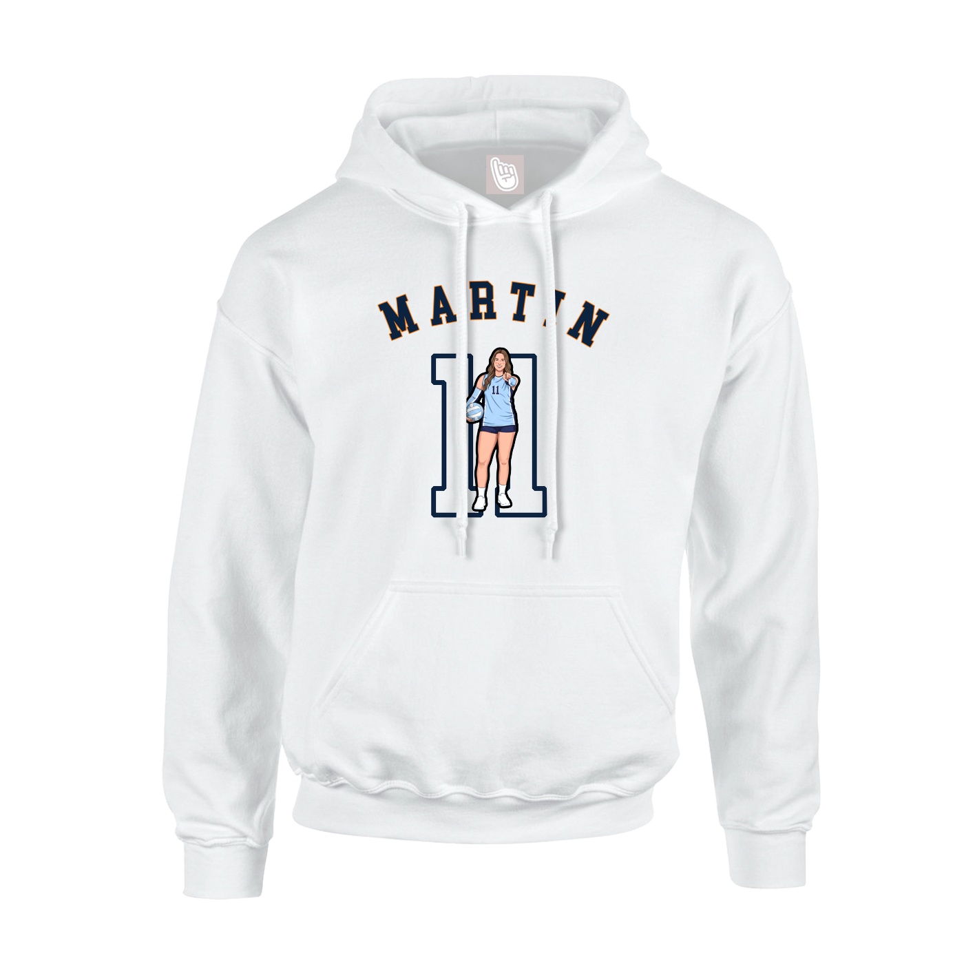 Hoodie — Shirsey Arch in White