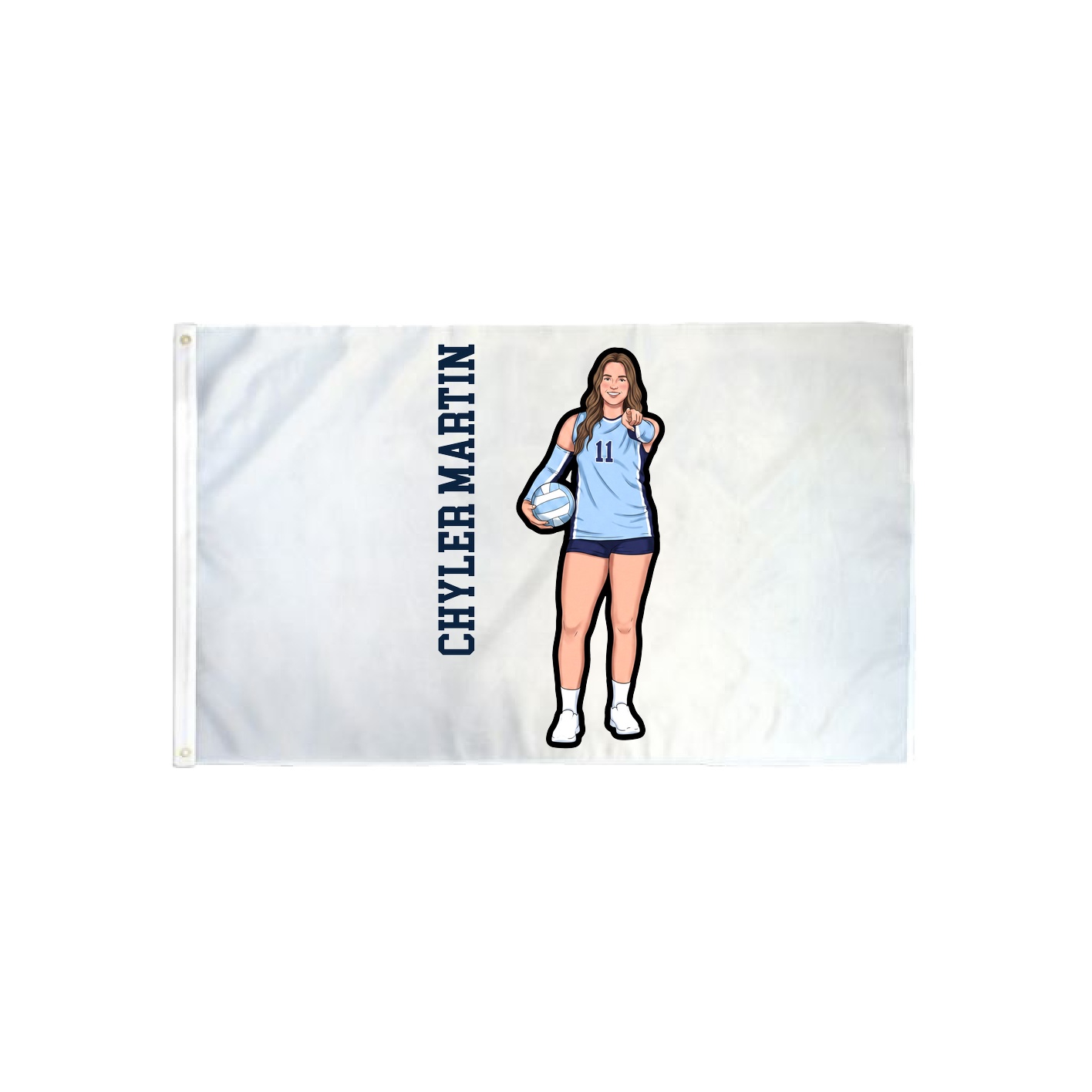 3x5 Flag — Name Vertical in Classic