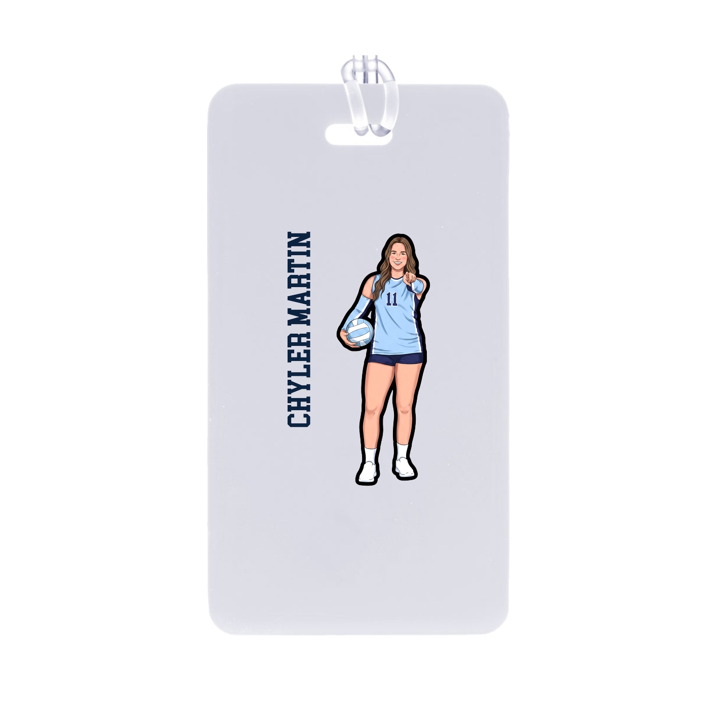 Bag Tag — Name Vertical in Classic