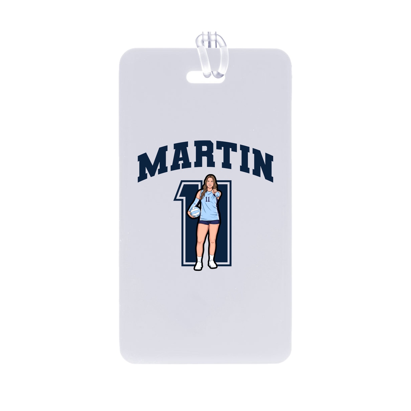 Bag Tag — Number in Classic
