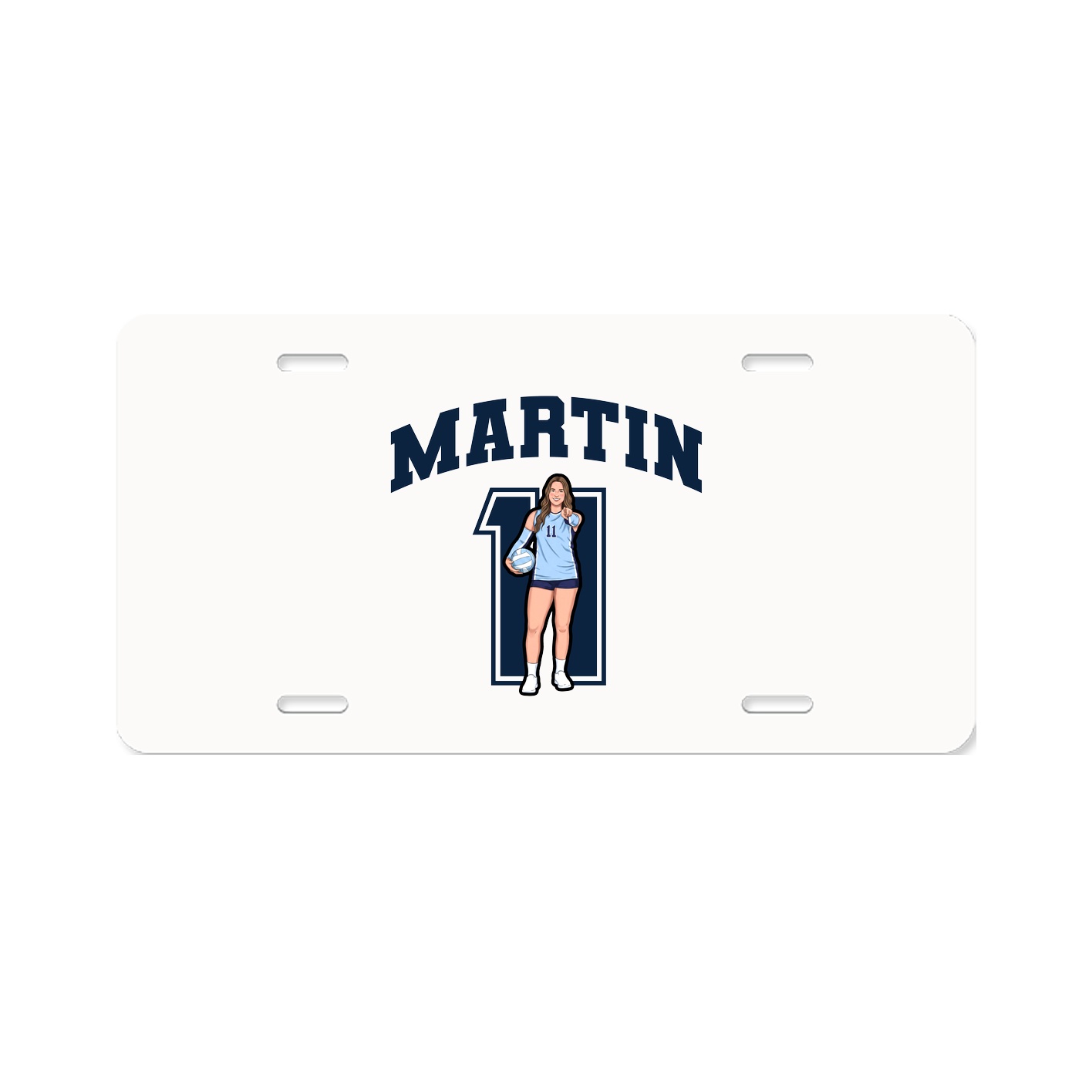 License Plate — Number in Classic